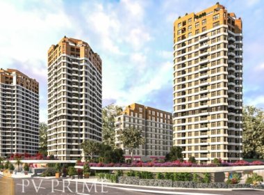 Просторные квартиры в Стамбуле, Картал, с видом на море, на продажу