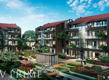 Элитные квартиры в Стамбуле с видом на парк, в районе Чекмекёй, на продажу