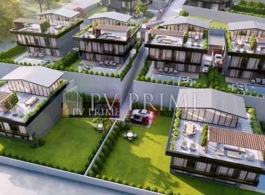 Элитные виллы в Стамбуле с видом на Мраморное море, в Бююкчекмедже, на продажу