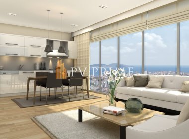 Комфортные апартаменты в Стамбуле, в Пендик, с видом на море, на продажу