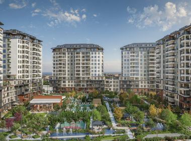 Роскошные квартиры в Стамбуле с видом на море и горы, в Бейликдюзю, на продажу